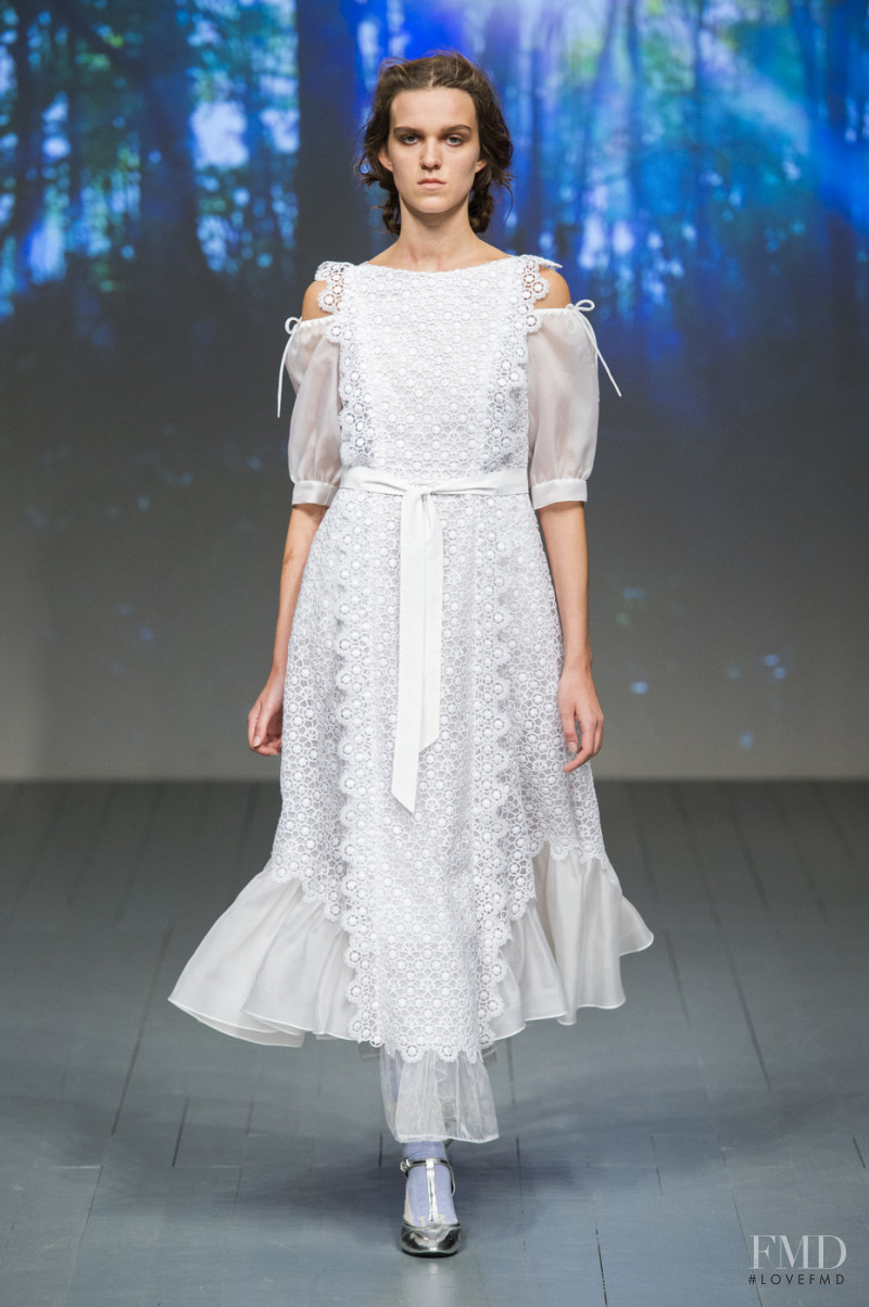 Hannah Cottam featured in  the Bora Aksu fashion show for Spring/Summer 2019