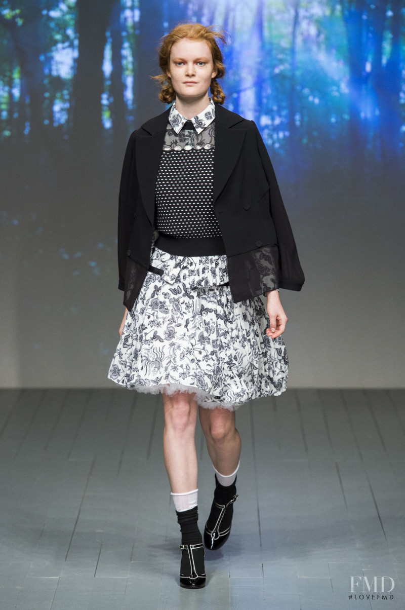 Zarina Green featured in  the Bora Aksu fashion show for Spring/Summer 2019