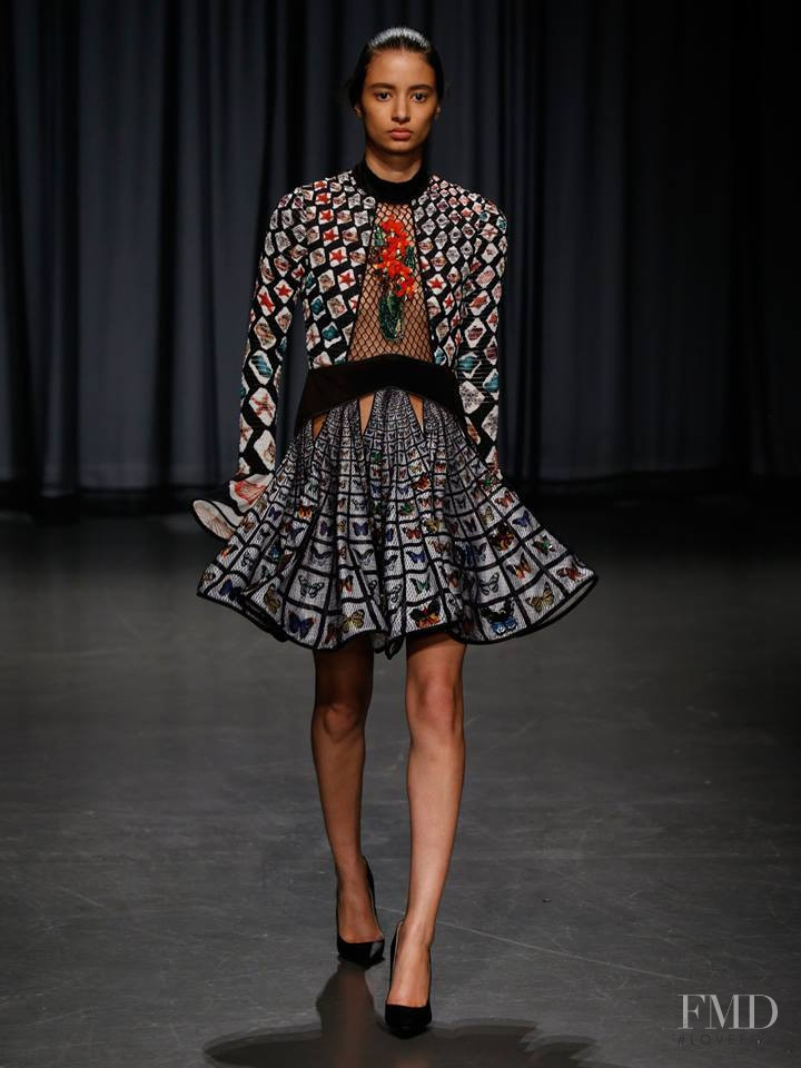 Oudey Egone featured in  the Mary Katrantzou fashion show for Spring/Summer 2019