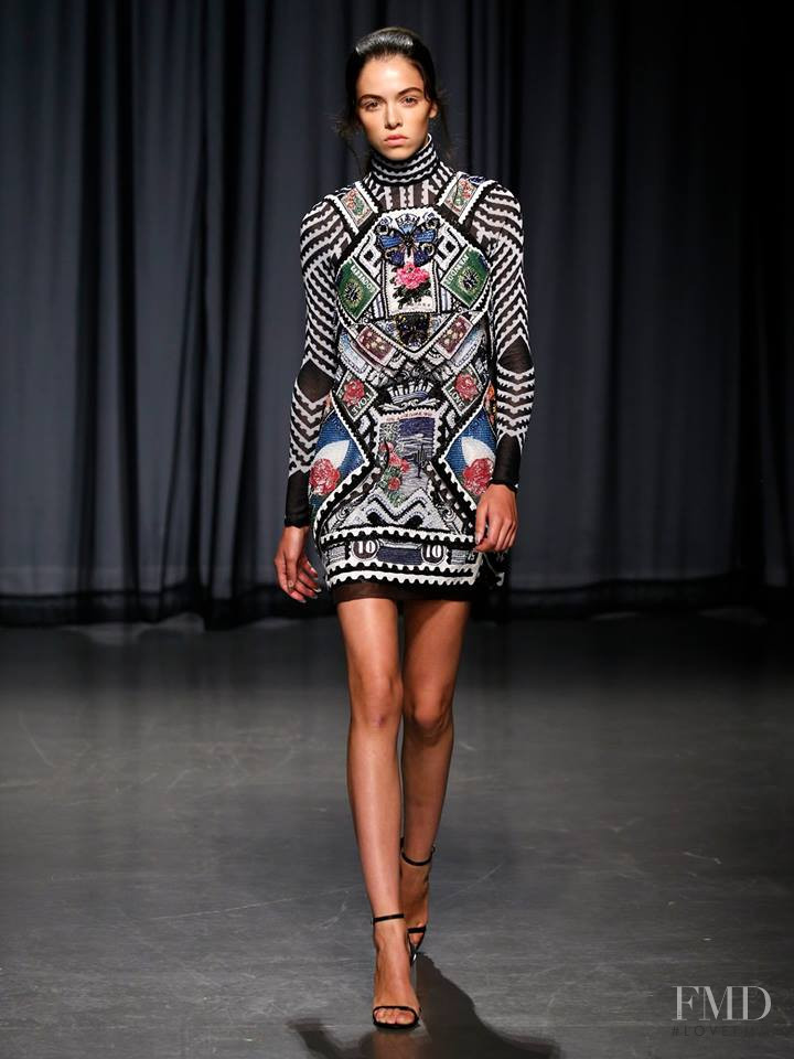 Maria Miguel featured in  the Mary Katrantzou fashion show for Spring/Summer 2019