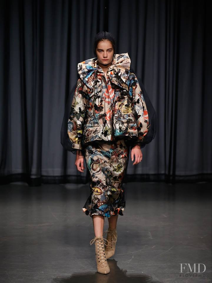 Alina Bolotina featured in  the Mary Katrantzou fashion show for Spring/Summer 2019