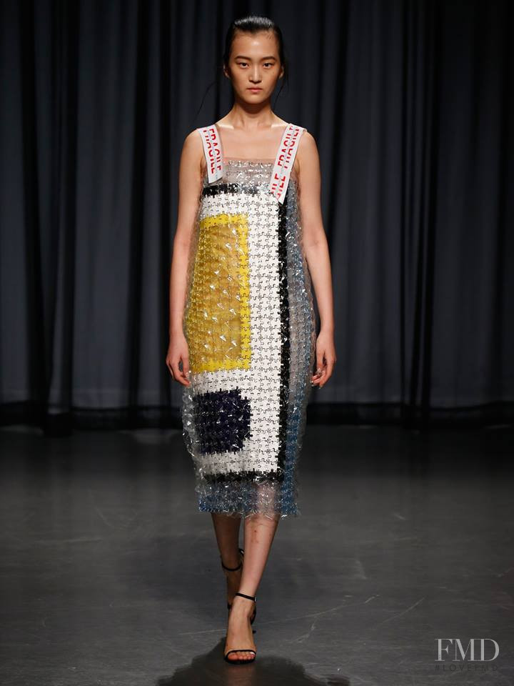 Wangy Xinyu featured in  the Mary Katrantzou fashion show for Spring/Summer 2019