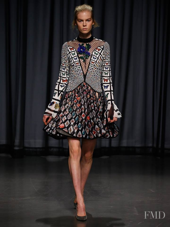 Jodie Alien featured in  the Mary Katrantzou fashion show for Spring/Summer 2019