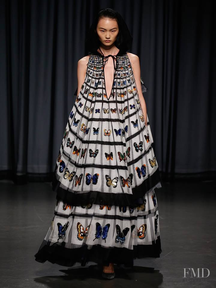 Cong He featured in  the Mary Katrantzou fashion show for Spring/Summer 2019