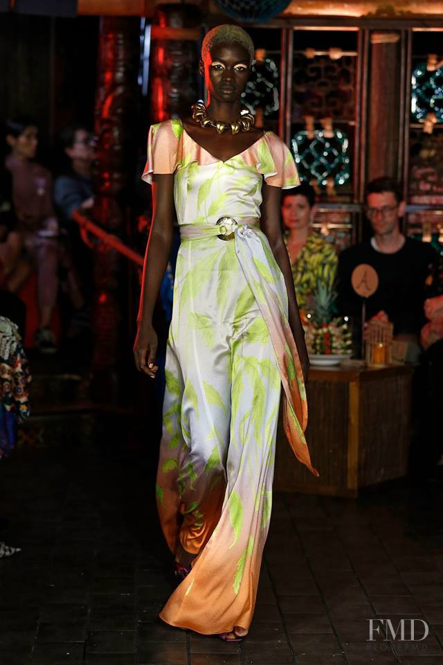 Fatou Jobe featured in  the Peter Pilotto fashion show for Spring/Summer 2019