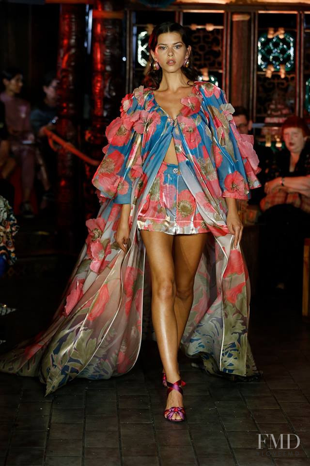 Georgia Fowler featured in  the Peter Pilotto fashion show for Spring/Summer 2019