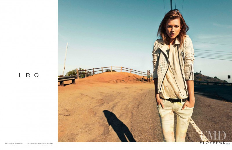 Kasia Struss featured in  the IRO Paris advertisement for Spring/Summer 2013