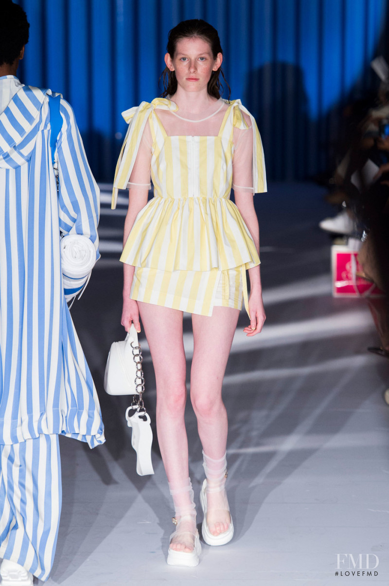 Freya Lawrence featured in  the Xiao Li fashion show for Spring/Summer 2019