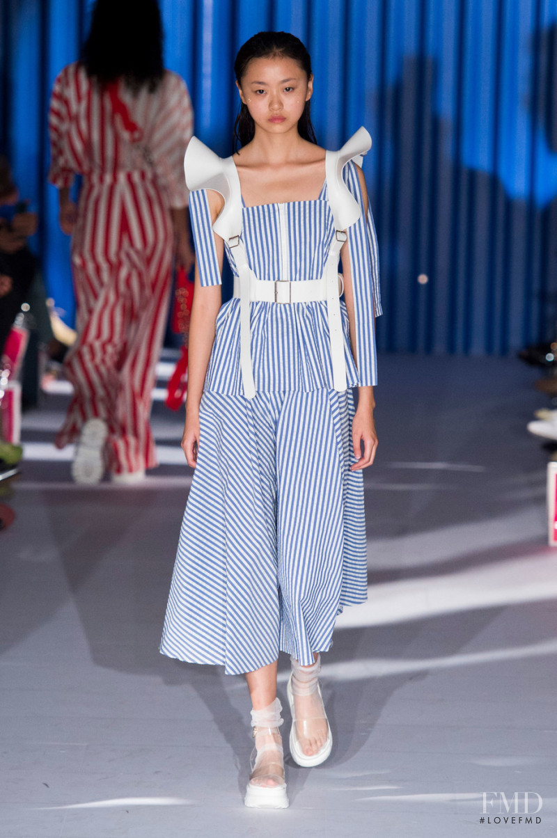 Xu Jing featured in  the Xiao Li fashion show for Spring/Summer 2019