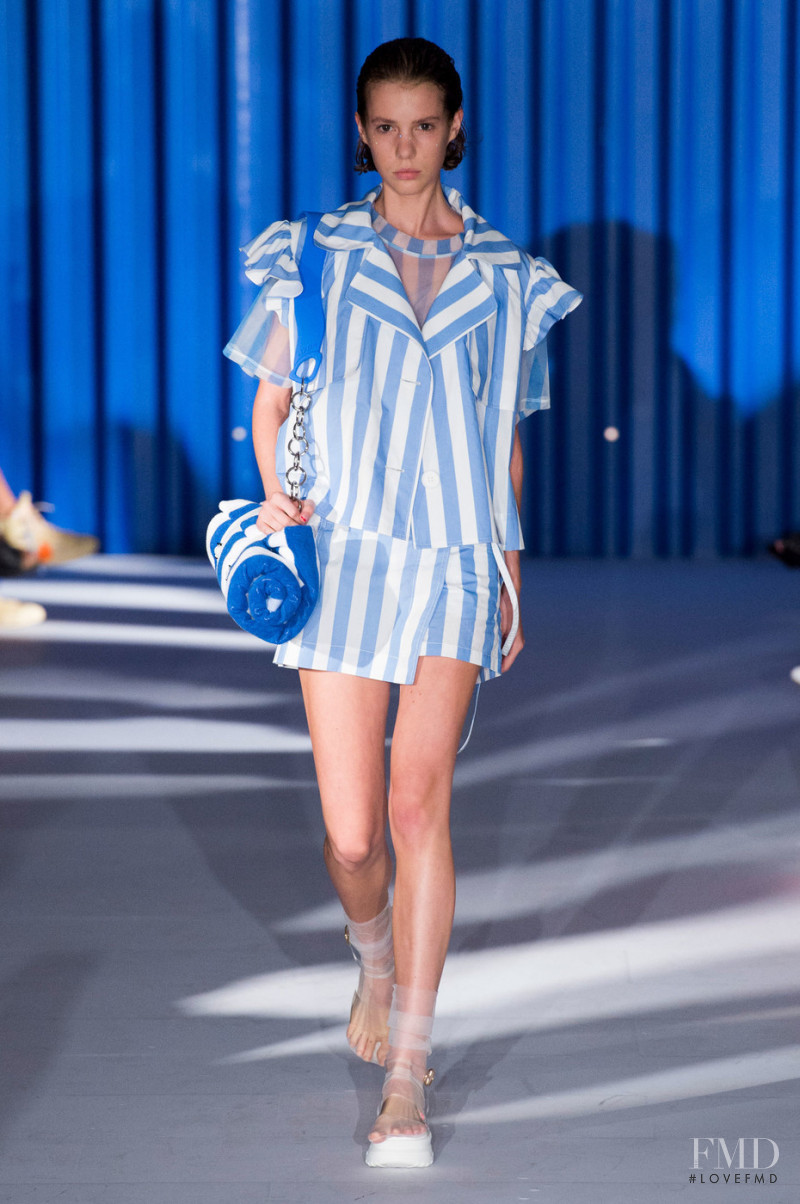 Zorka Scherzer featured in  the Xiao Li fashion show for Spring/Summer 2019