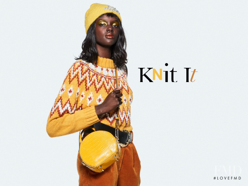 Duckie Thot featured in  the Topshop advertisement for Autumn/Winter 2018
