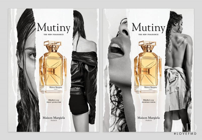 Teddy Quinlivan featured in  the Maison Martin Margiela \'Mutiny\' Fragrance advertisement for Autumn/Winter 2018