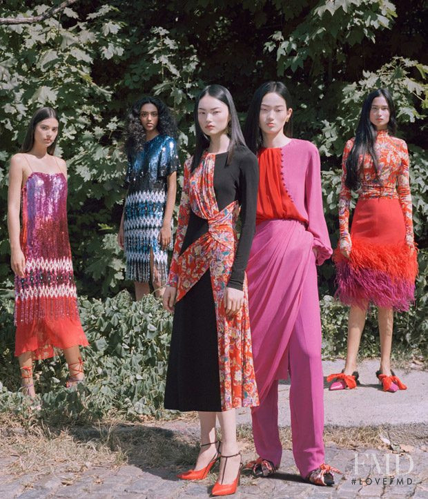 Cong He featured in  the Prabal Gurung advertisement for Autumn/Winter 2018