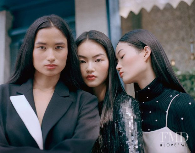 Cong He featured in  the Prabal Gurung advertisement for Autumn/Winter 2018