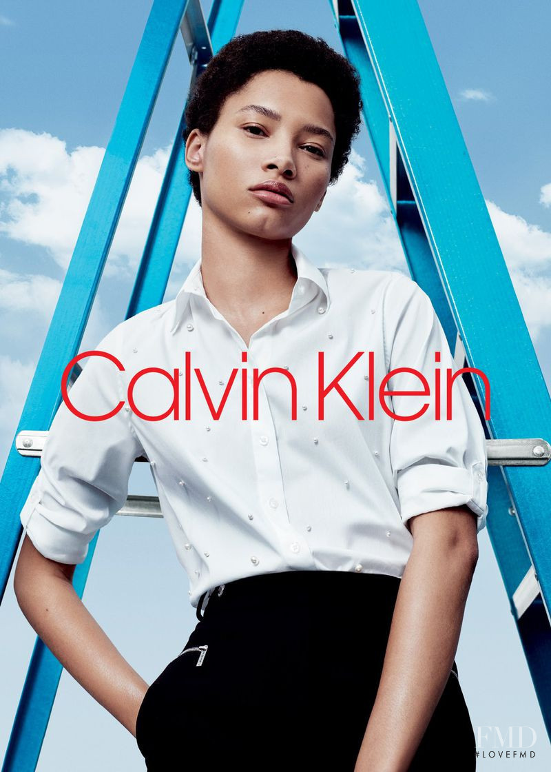 Lineisy Montero featured in  the Calvin Klein advertisement for Autumn/Winter 2018