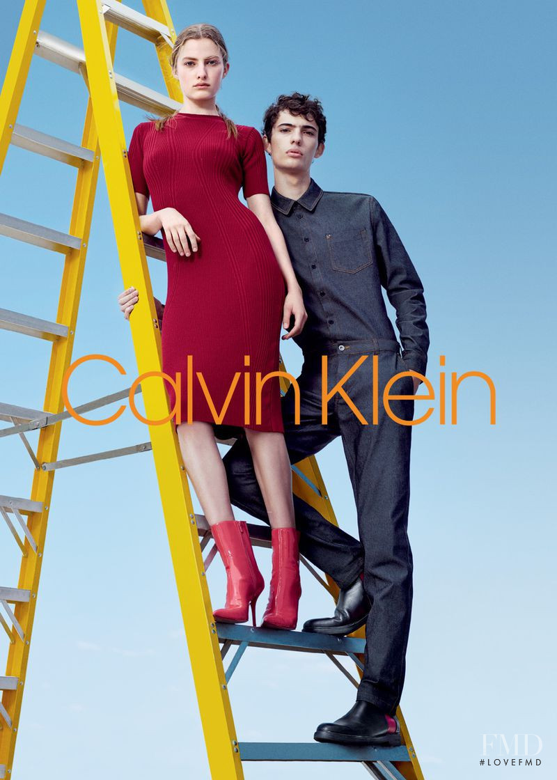 Felice Noordhoff featured in  the Calvin Klein advertisement for Autumn/Winter 2018