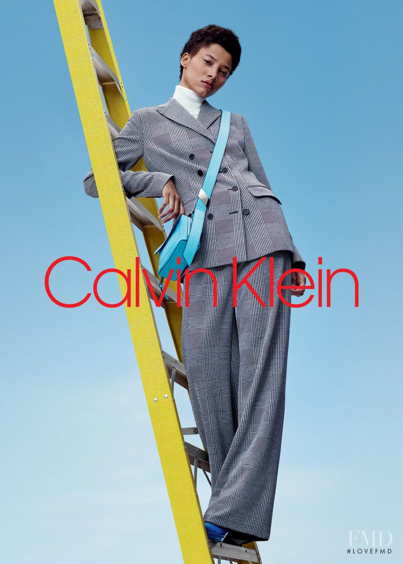 Lineisy Montero featured in  the Calvin Klein advertisement for Autumn/Winter 2018