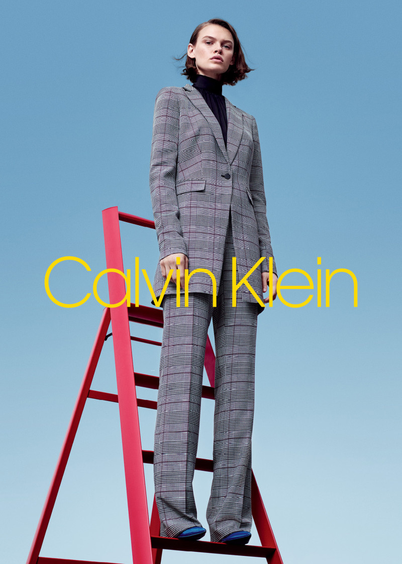Cara Taylor featured in  the Calvin Klein advertisement for Autumn/Winter 2018
