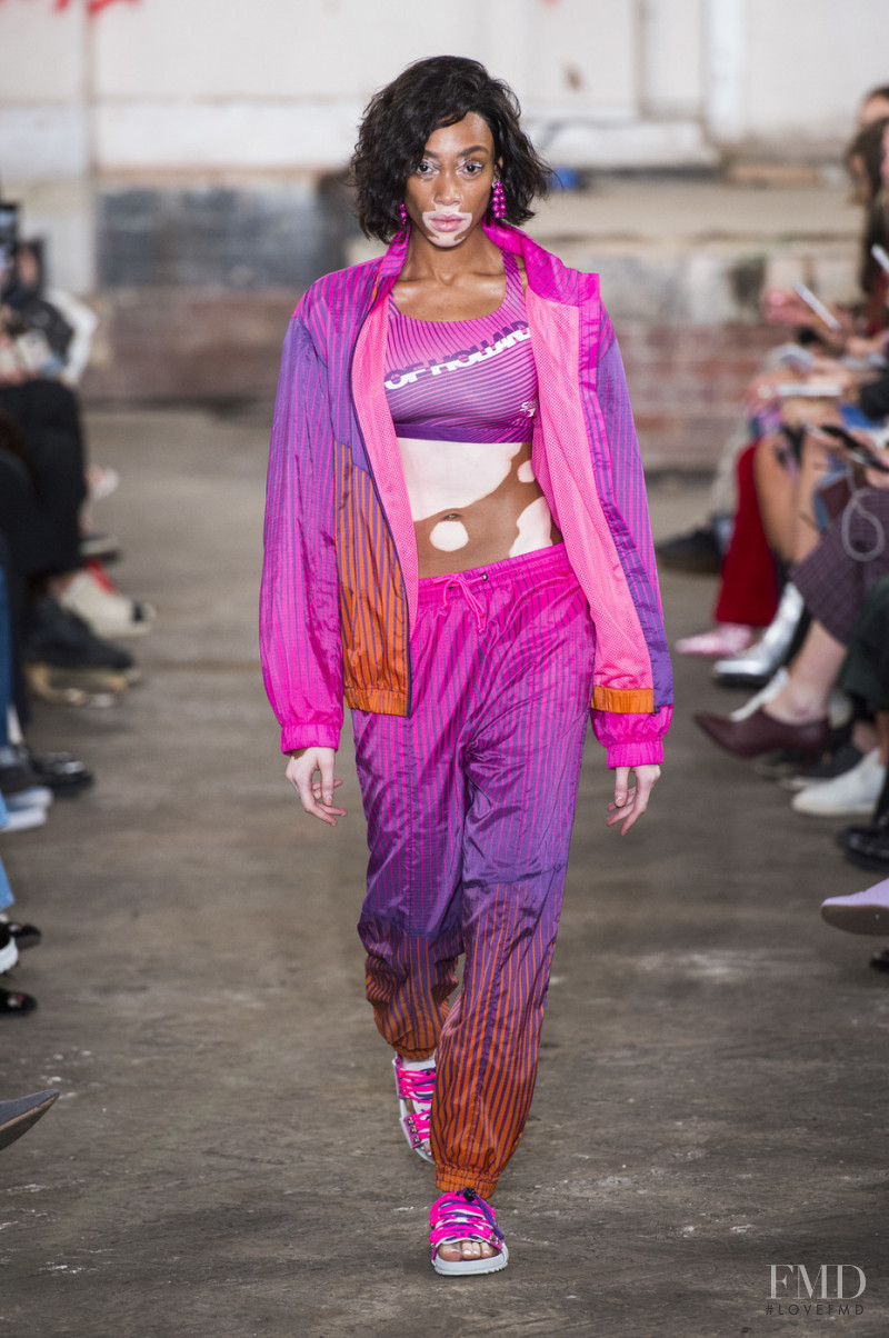 Winnie Chantelle Harlow featured in  the House of Holland fashion show for Spring/Summer 2019