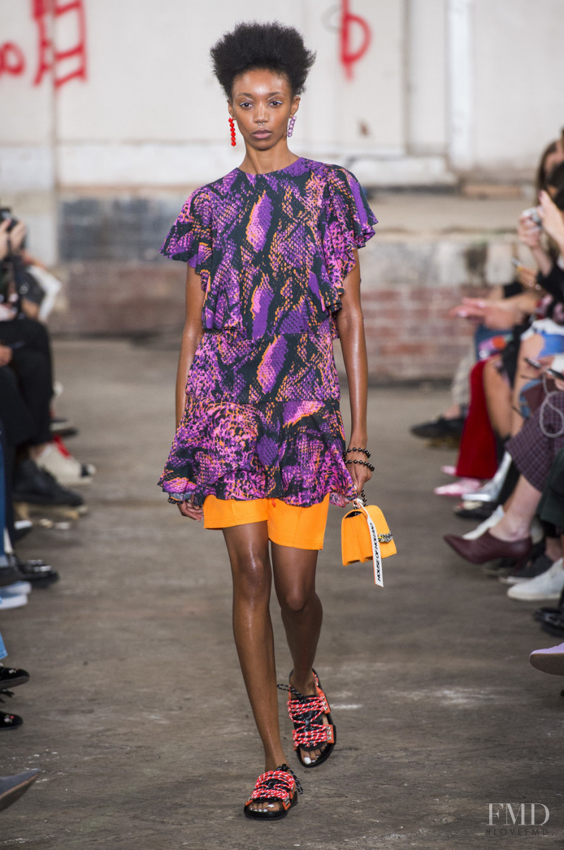 Hannah Shakespeare featured in  the House of Holland fashion show for Spring/Summer 2019