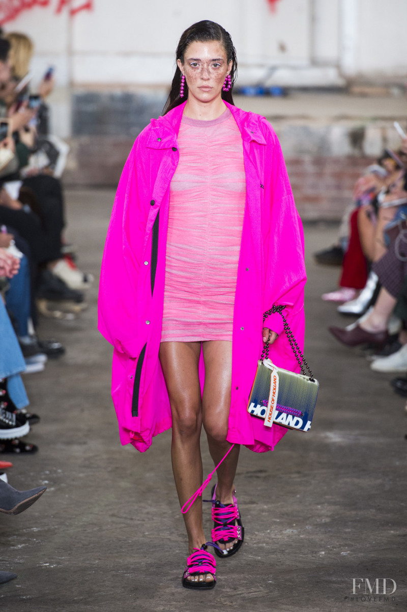 Maeva Nikita Giani Marshall featured in  the House of Holland fashion show for Spring/Summer 2019