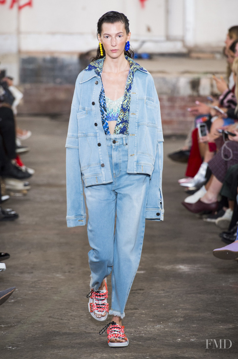 Karolina Laczkowska featured in  the House of Holland fashion show for Spring/Summer 2019