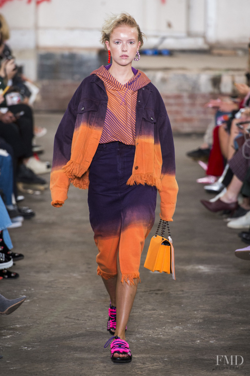 Holly Fogg featured in  the House of Holland fashion show for Spring/Summer 2019