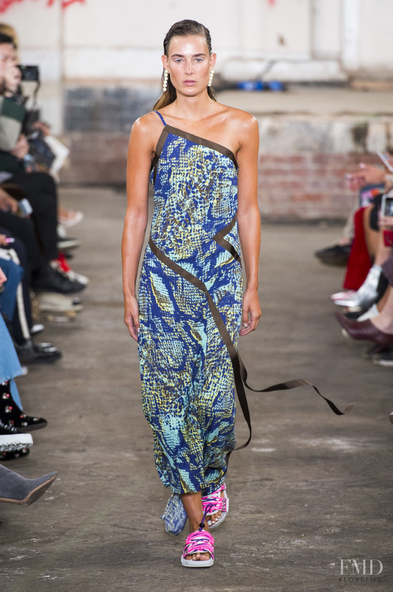 Vera Van Erp featured in  the House of Holland fashion show for Spring/Summer 2019
