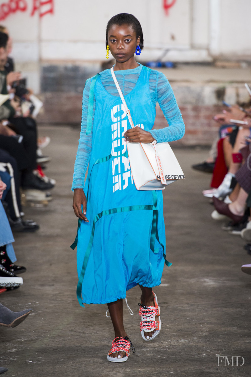 Olivia Anakwe featured in  the House of Holland fashion show for Spring/Summer 2019