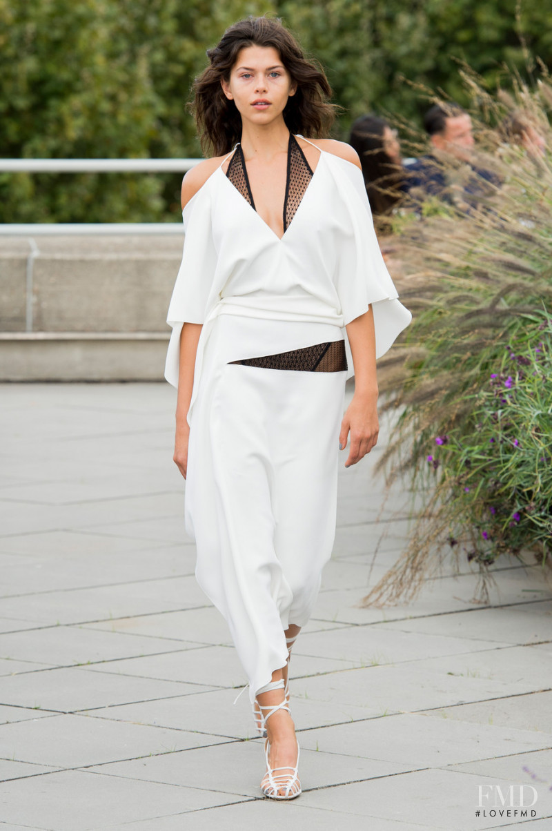 Georgia Fowler featured in  the Roland Mouret fashion show for Spring/Summer 2019