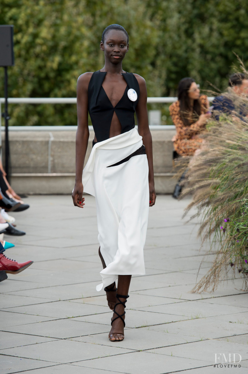 Sabah Koj featured in  the Roland Mouret fashion show for Spring/Summer 2019