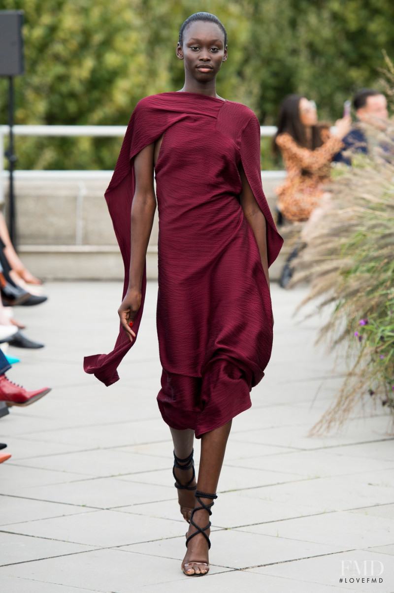 Sabah Koj featured in  the Roland Mouret fashion show for Spring/Summer 2019