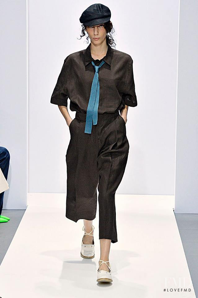 Oyku Bastas featured in  the Margaret Howell fashion show for Spring/Summer 2019