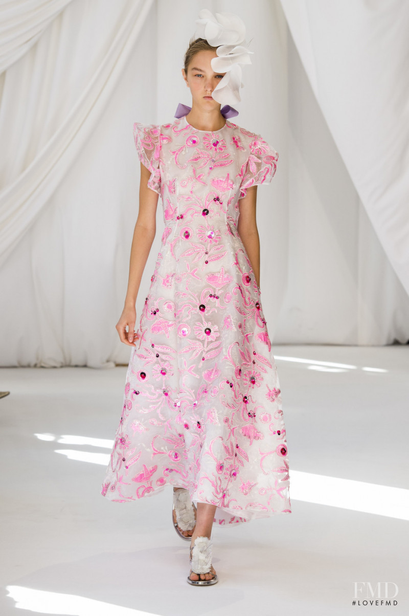 Nastya Cherkasova featured in  the Delpozo fashion show for Spring/Summer 2019