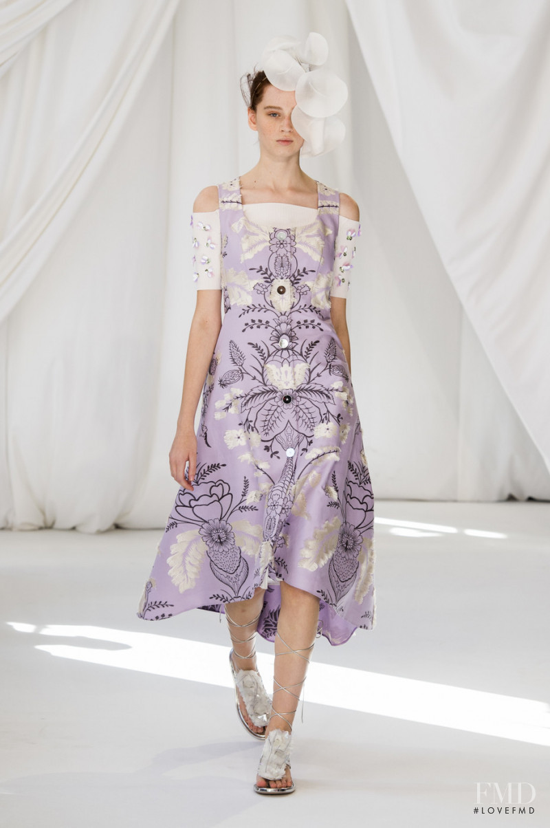 Emma Dobson featured in  the Delpozo fashion show for Spring/Summer 2019