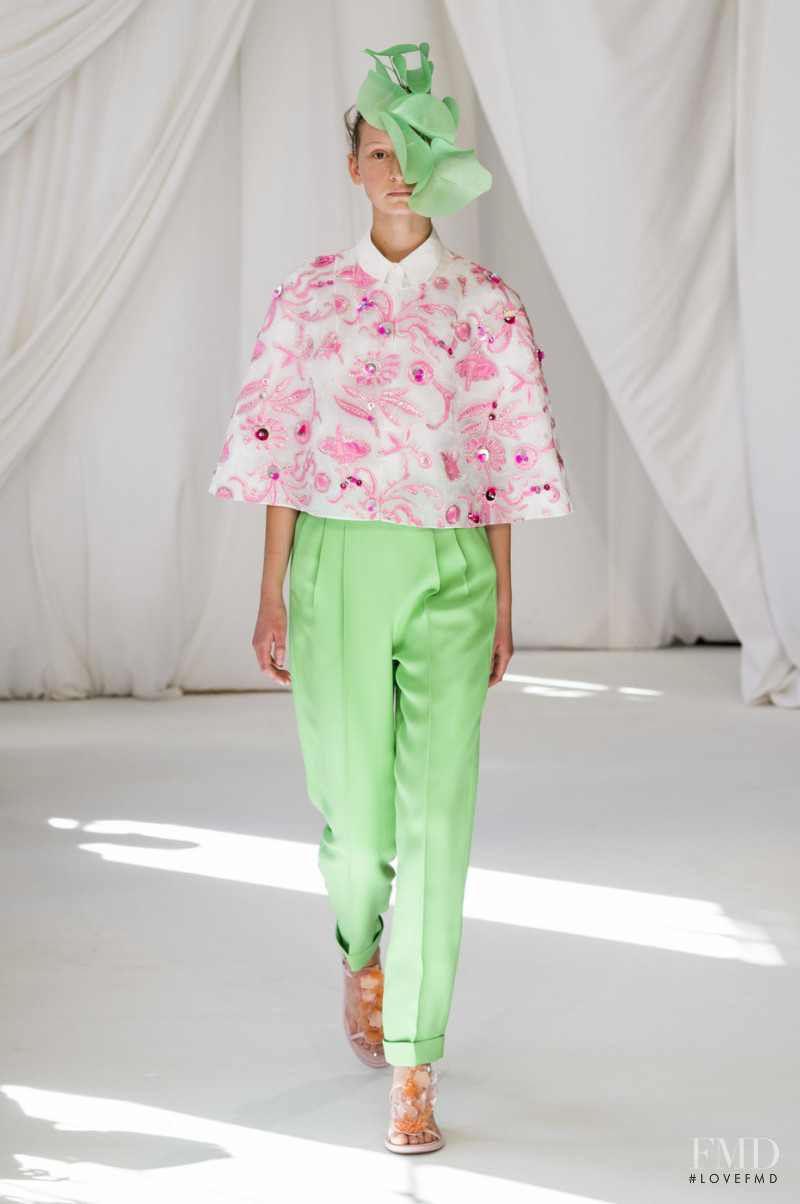Roza Przybysz featured in  the Delpozo fashion show for Spring/Summer 2019