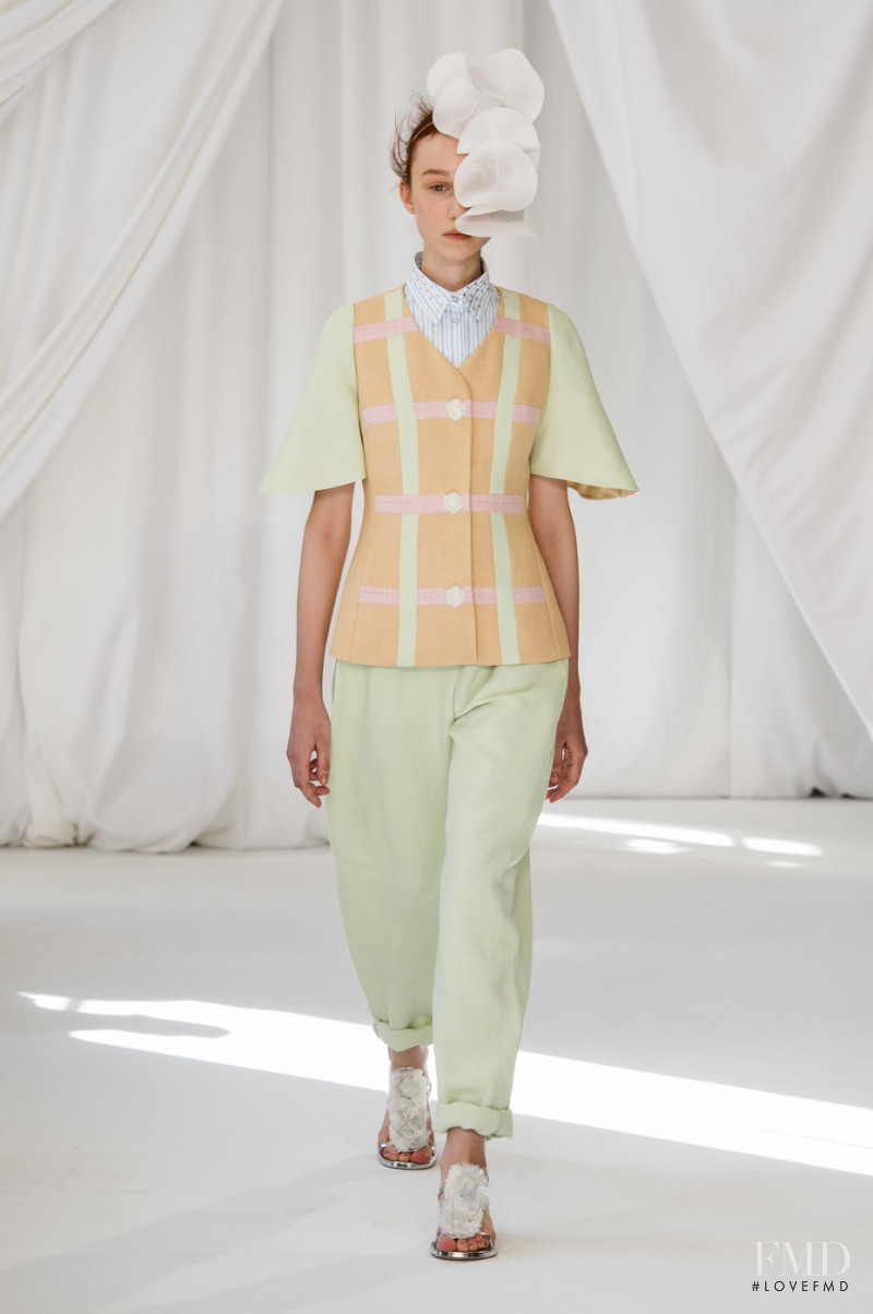 Martina Lew featured in  the Delpozo fashion show for Spring/Summer 2019