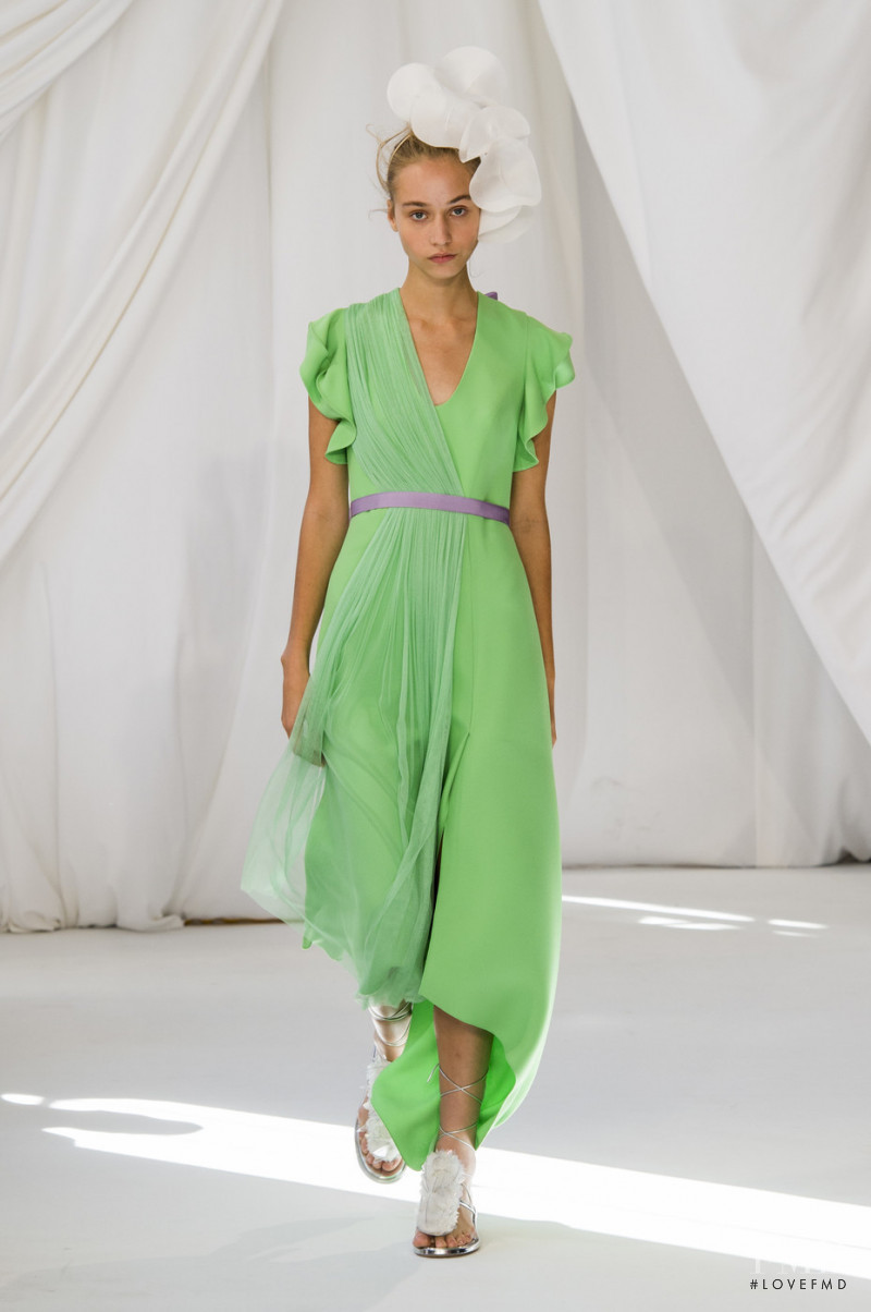 Cecily Martin featured in  the Delpozo fashion show for Spring/Summer 2019