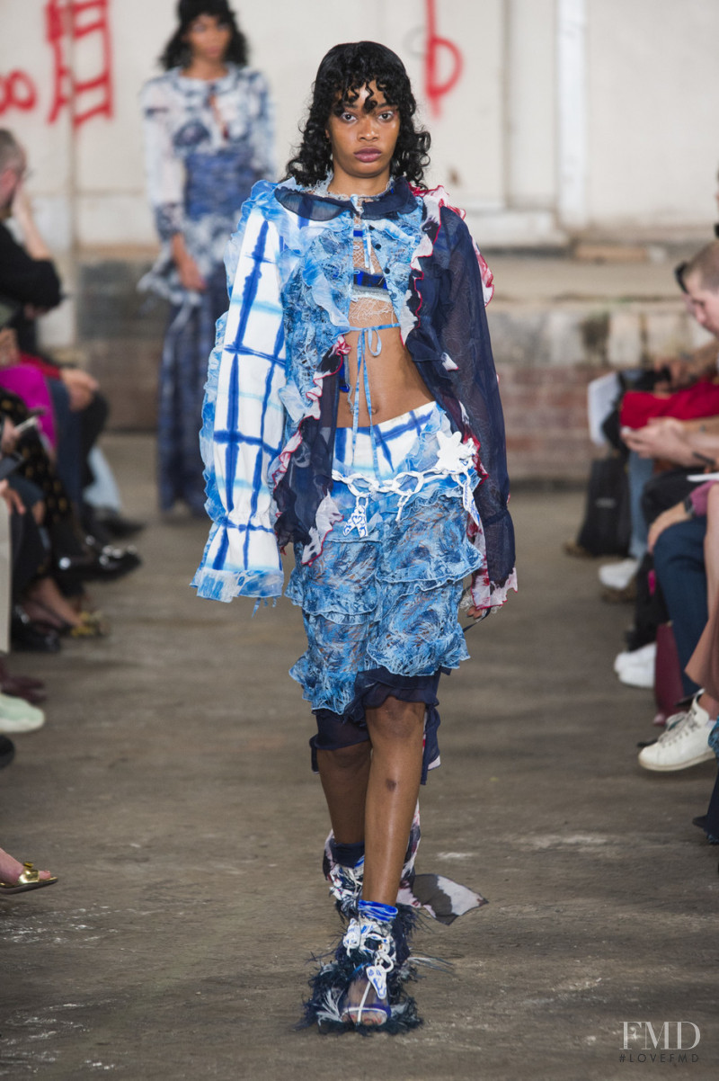 Glory Egwede featured in  the Fashion East fashion show for Spring/Summer 2019