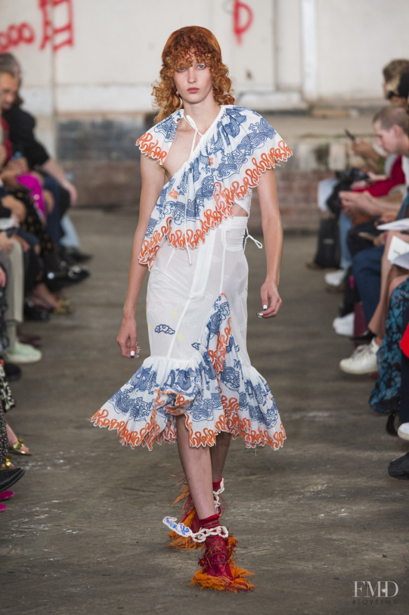 Kateryna Zub featured in  the Fashion East fashion show for Spring/Summer 2019