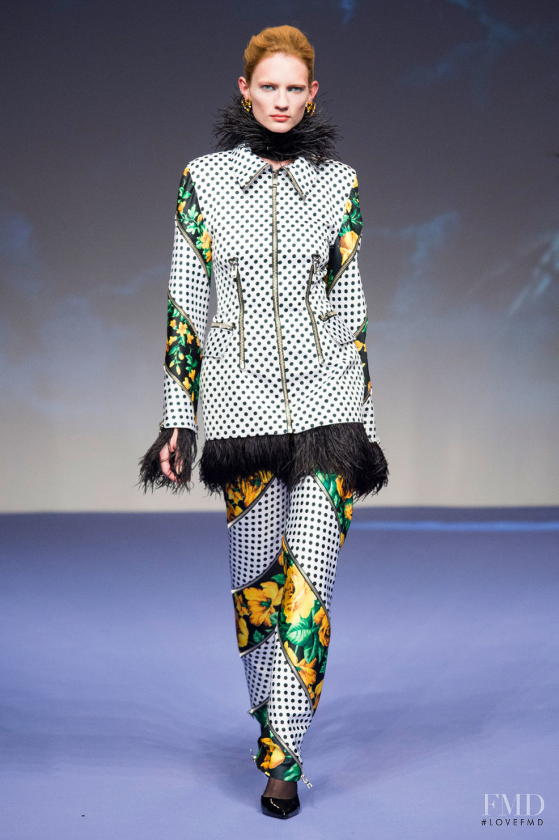 Kristin Zakala featured in  the Richard Quinn fashion show for Spring/Summer 2019