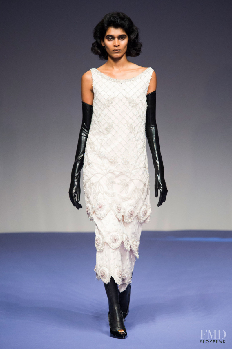 Radhika Nair featured in  the Richard Quinn fashion show for Spring/Summer 2019