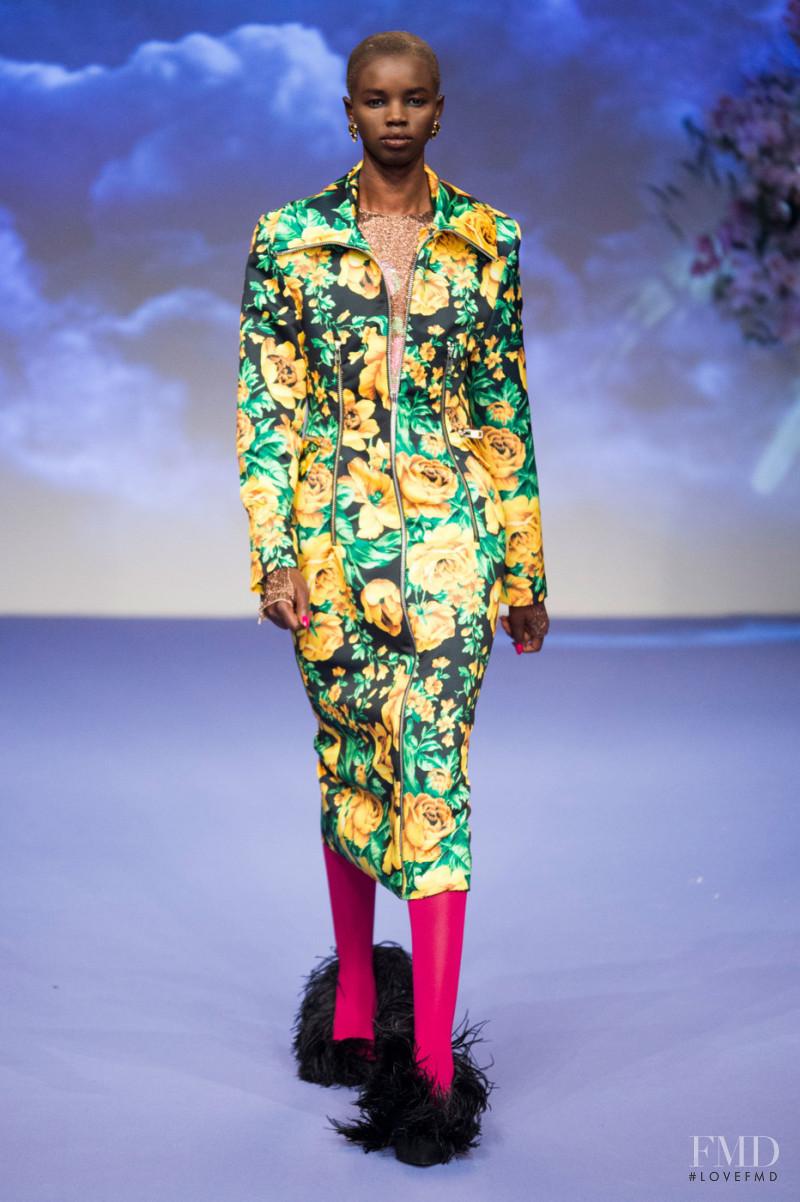 Akiima Ajak featured in  the Richard Quinn fashion show for Spring/Summer 2019