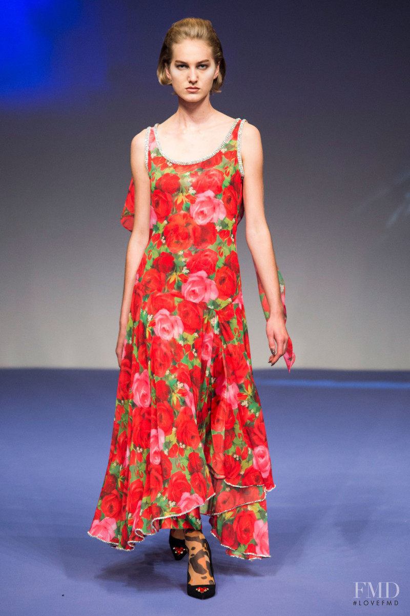 Julia Necker featured in  the Richard Quinn fashion show for Spring/Summer 2019