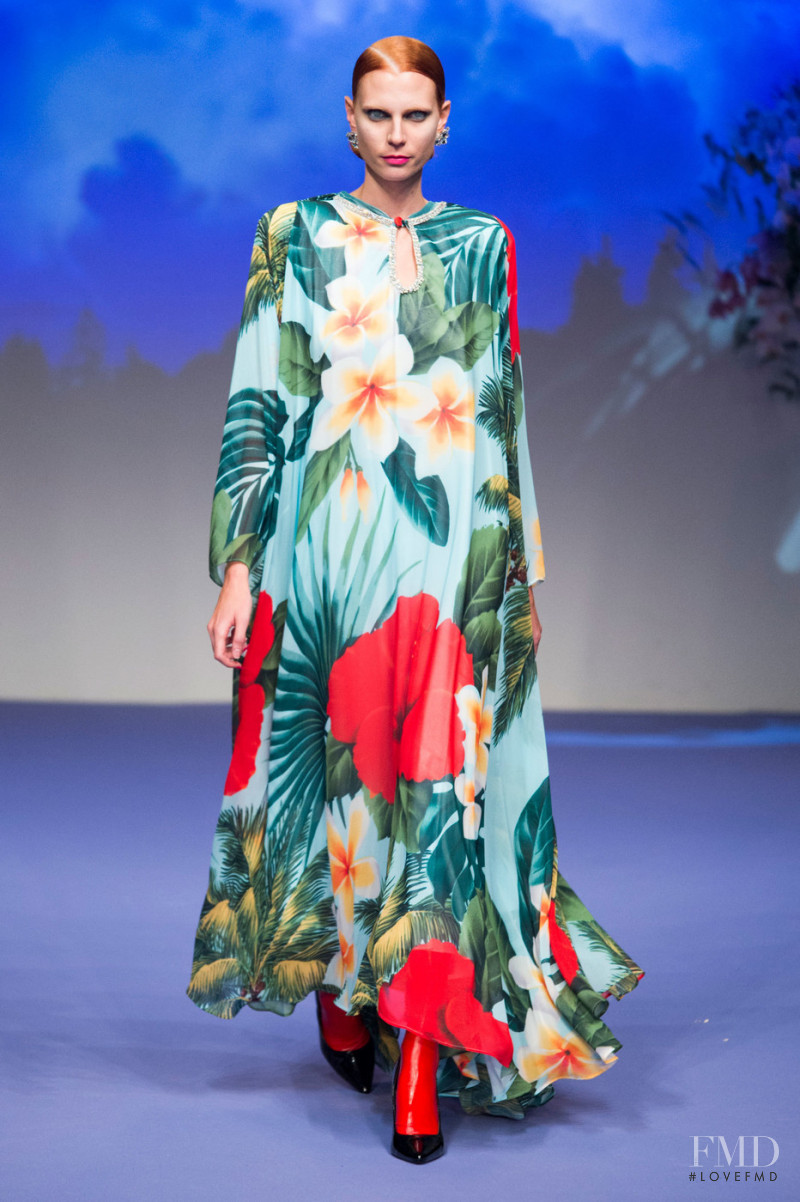 Viktoria Jakab featured in  the Richard Quinn fashion show for Spring/Summer 2019
