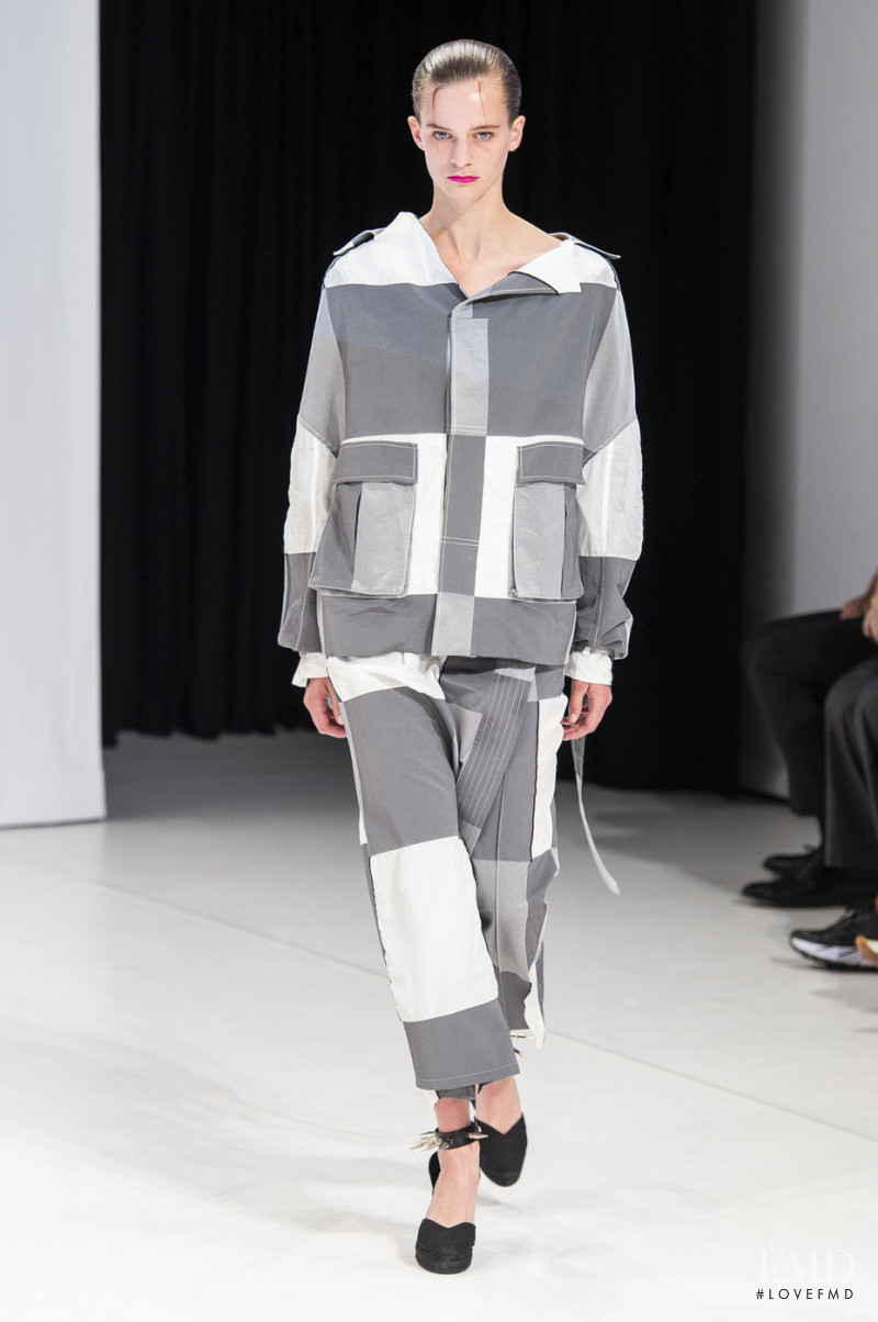 Jessie Wilkinson featured in  the Hussein Chalayan fashion show for Spring/Summer 2019
