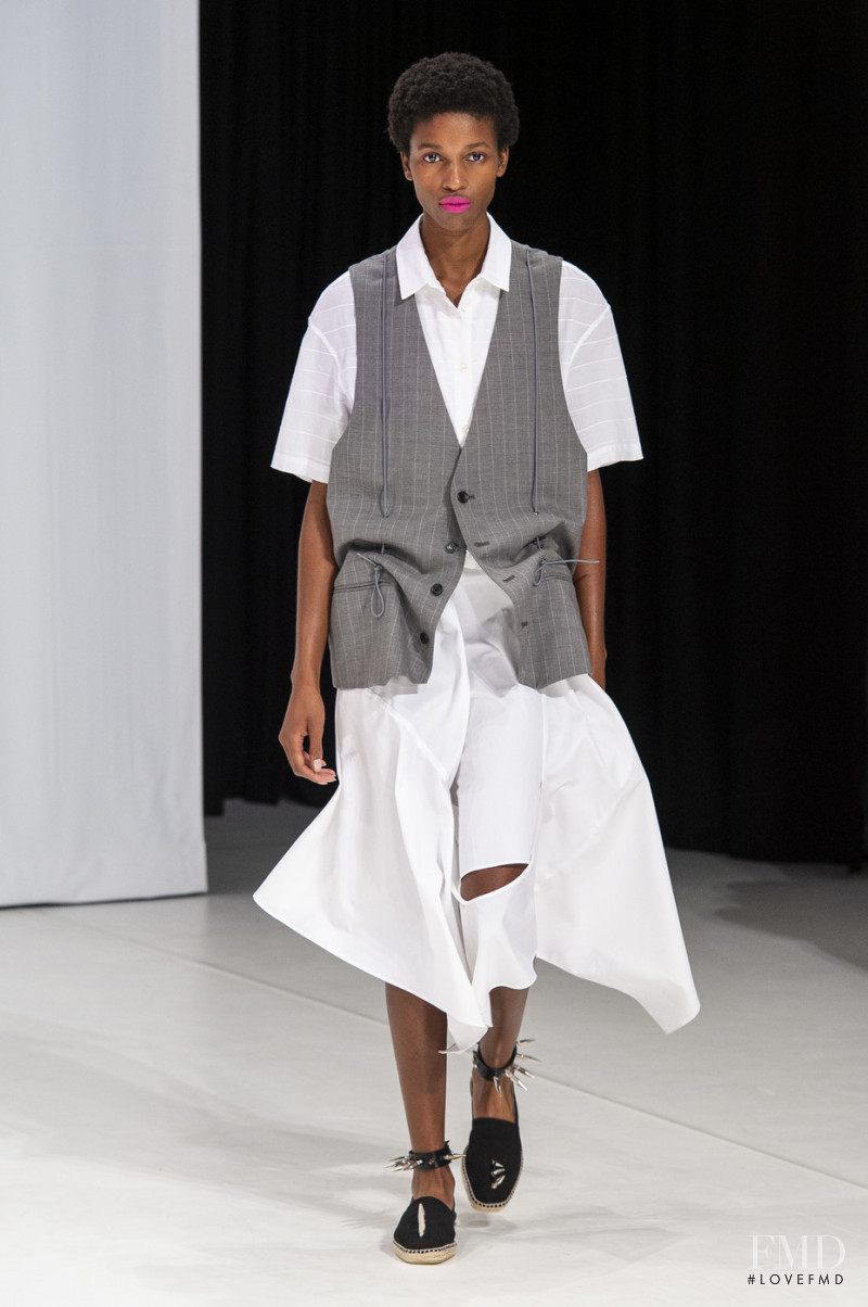 Kathia Nseke featured in  the Hussein Chalayan fashion show for Spring/Summer 2019