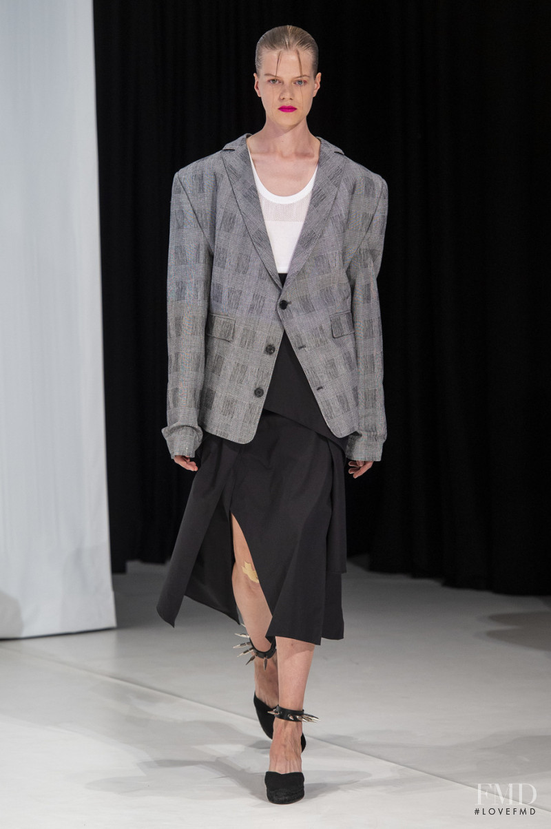 Kadri Vahersalu featured in  the Hussein Chalayan fashion show for Spring/Summer 2019