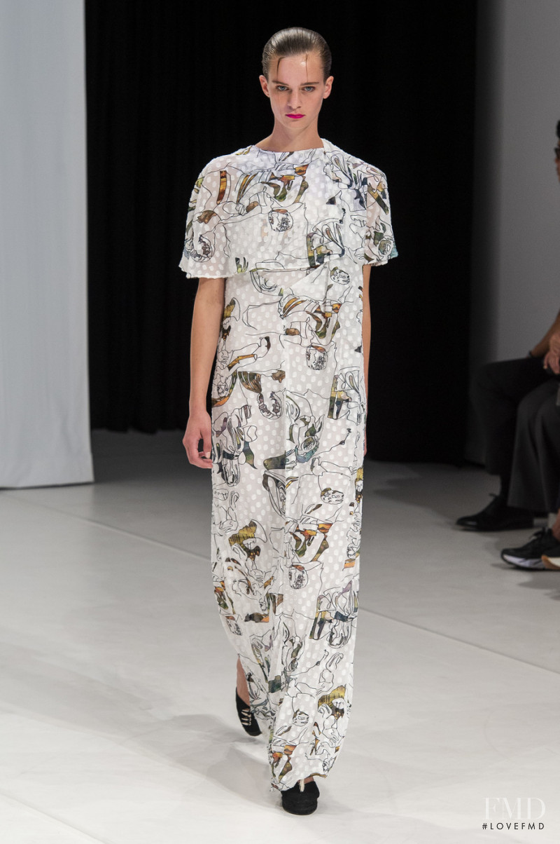 Jessie Wilkinson featured in  the Hussein Chalayan fashion show for Spring/Summer 2019