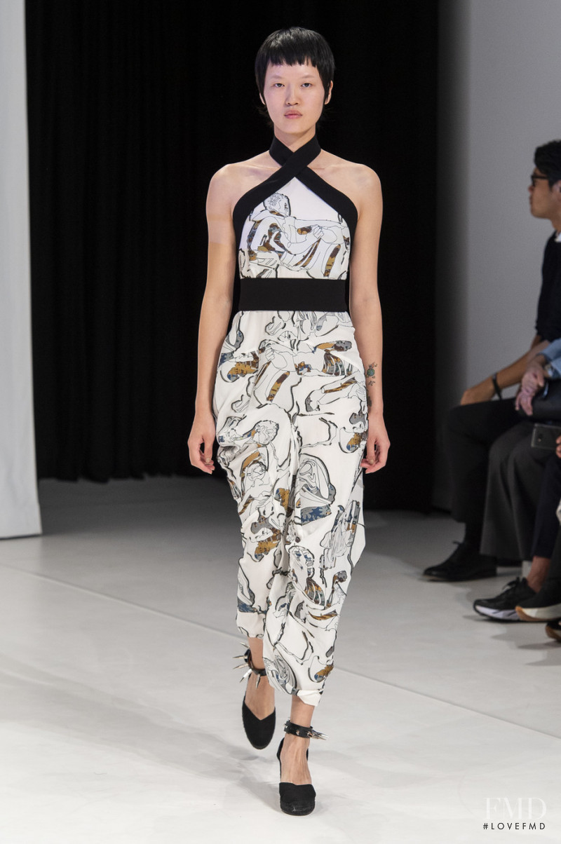 Shujing Zhou featured in  the Hussein Chalayan fashion show for Spring/Summer 2019